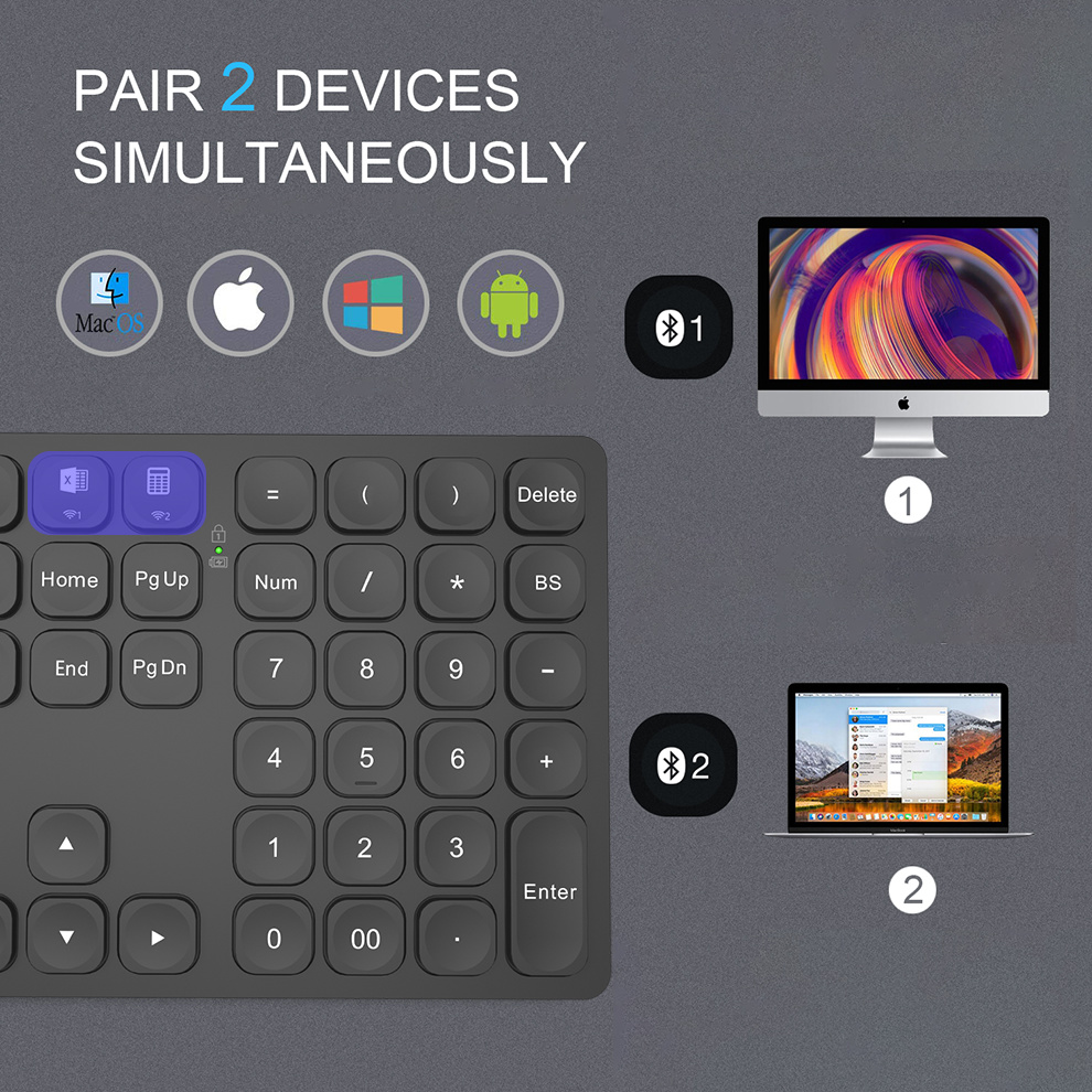 BOW Dual Bluetooth Numeric Key – Gaming Keyboard Budget recenzja i cena