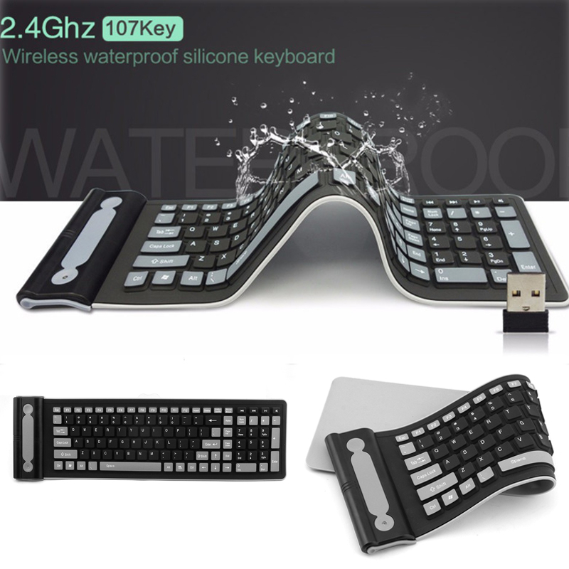 Foldable Silicone Wireless Key – Gaming Keyboard Budget recenzja i cena