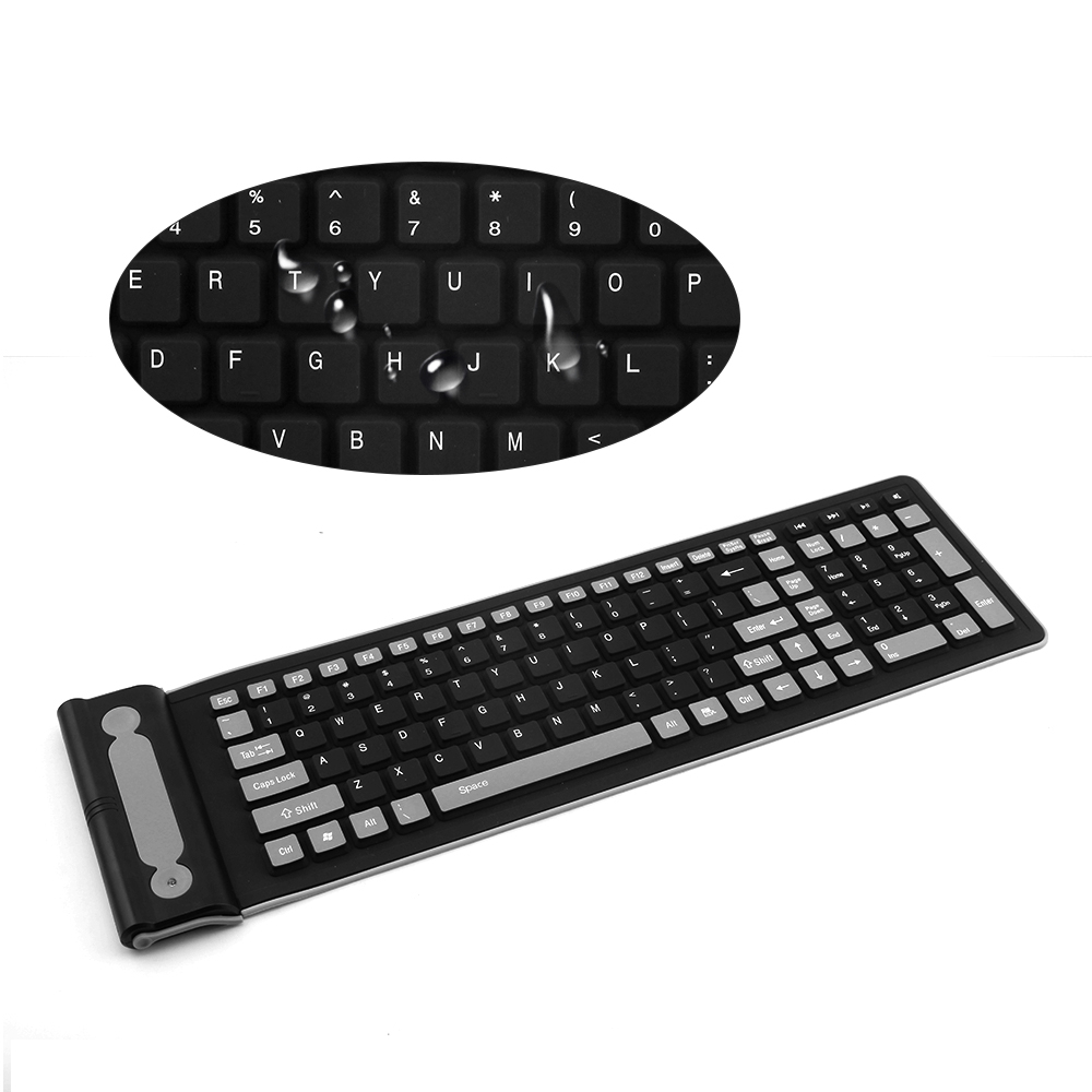 Foldable Silicone Wireless Key – Gaming Keyboard Budget recenzja i cena