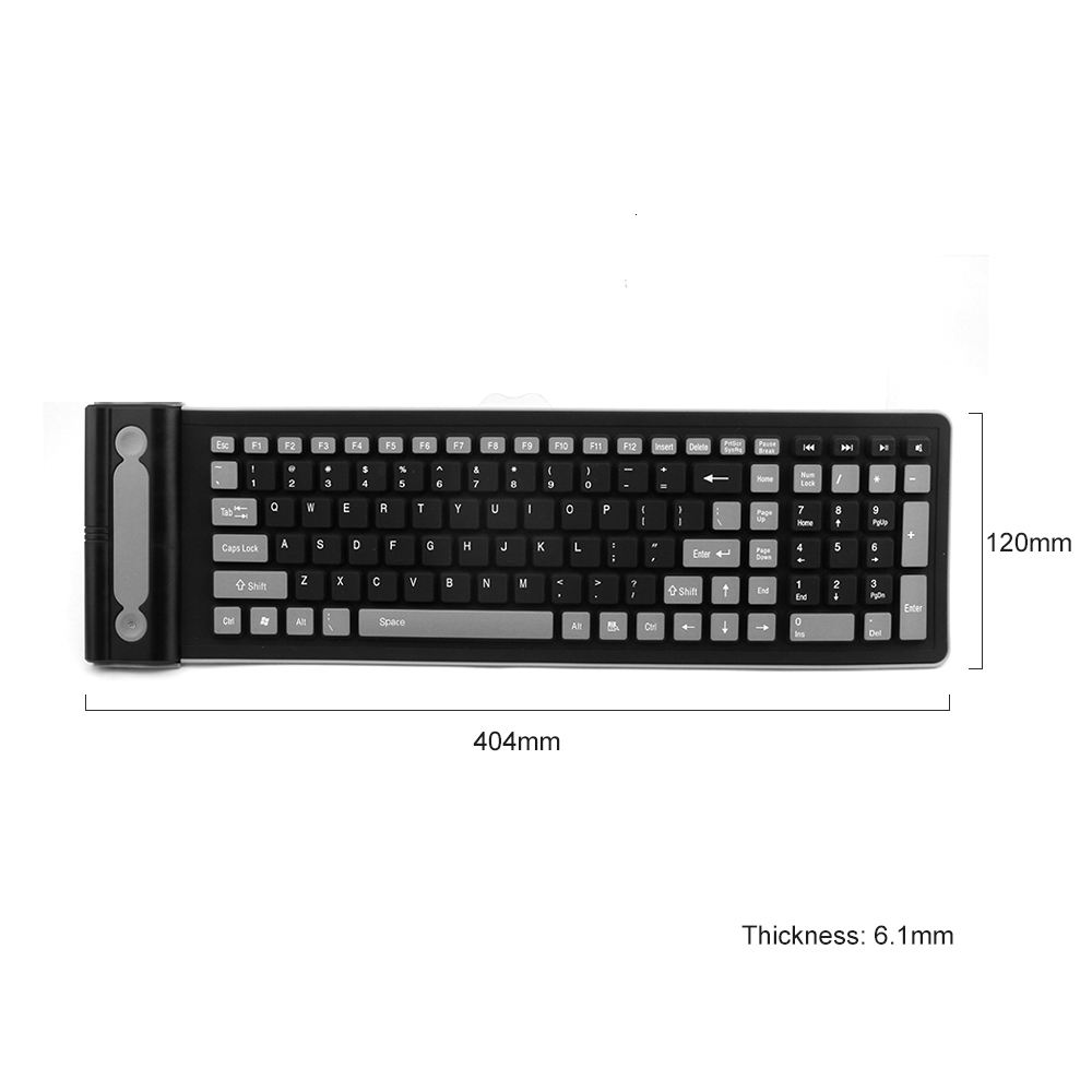 Foldable Silicone Wireless Key – Gaming Keyboard Budget recenzja i cena