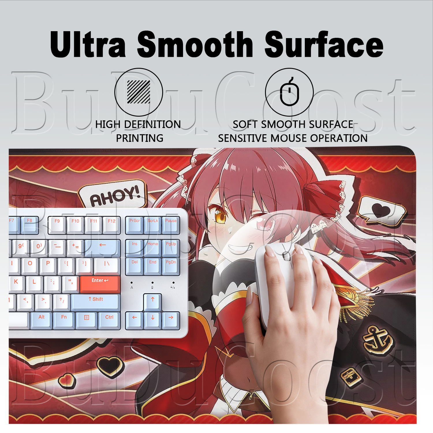 Hololive Cute Girl Houshou Mar – Gaming Keyboard Typewriter recenzja i cena