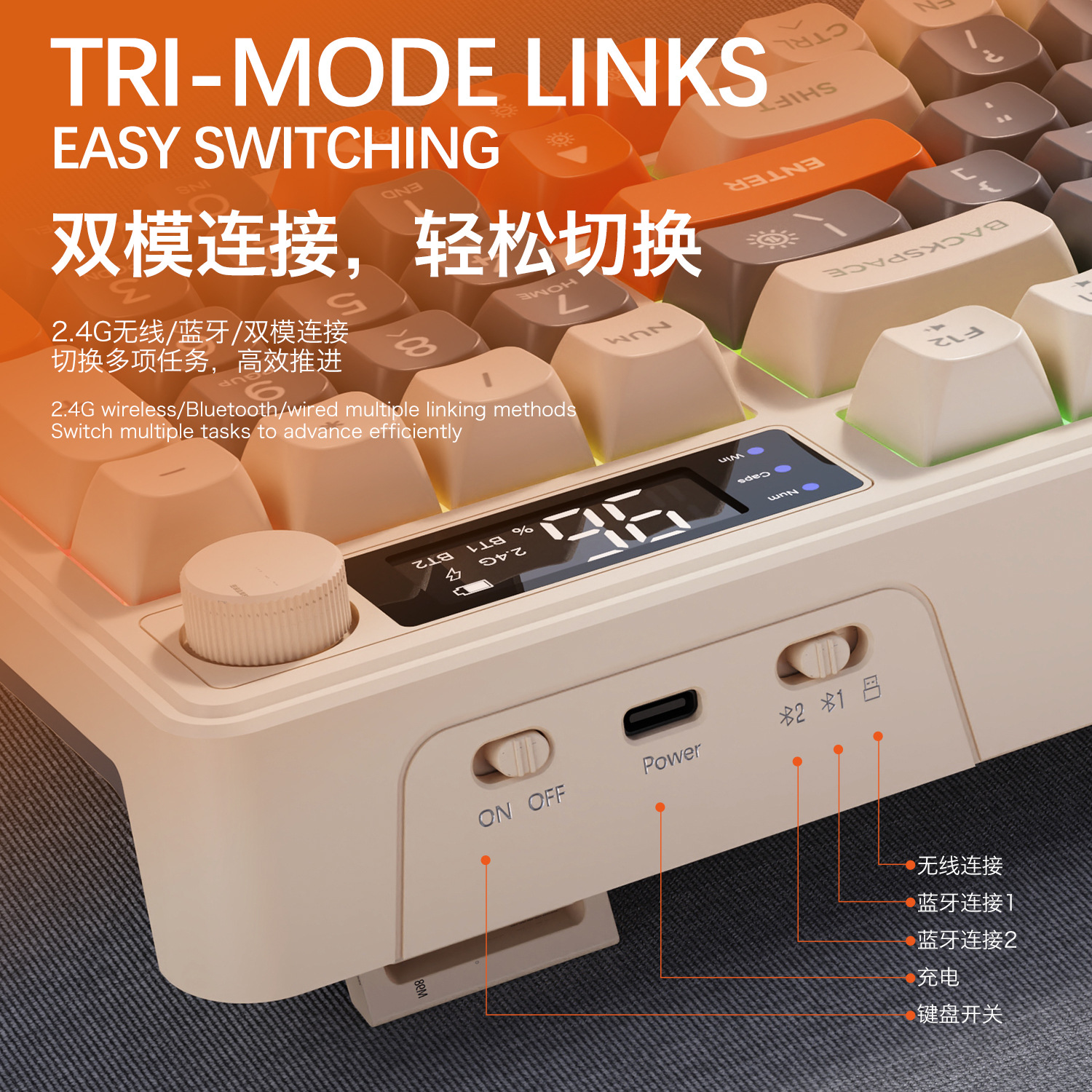 Hot Free Wolf T96 Wireless Dua – Gaming Keyboard Mechanical Wireless recenzja i cena
