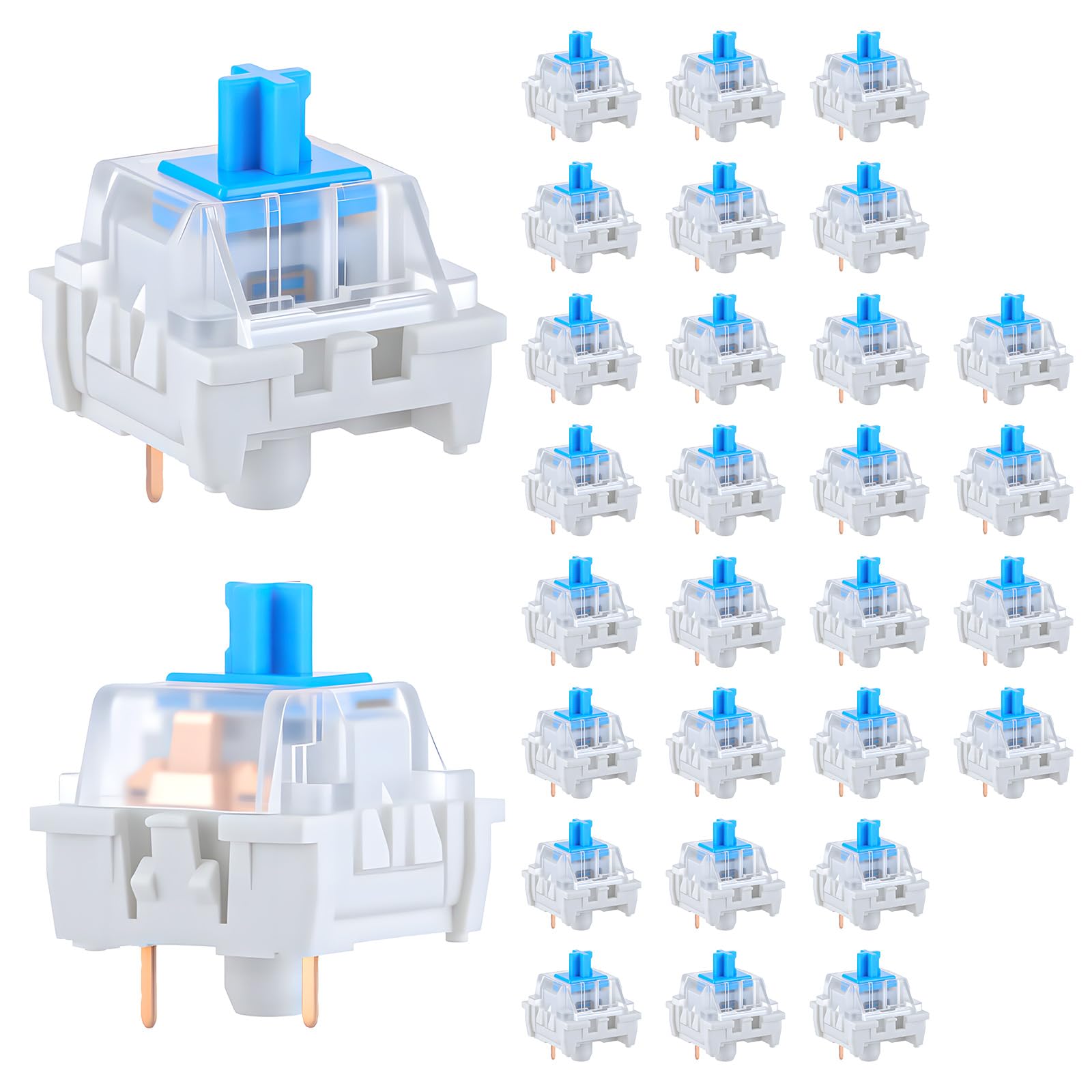30 PCS Mechanical Keyboard Swi – Gaming Keyboard Blue Switches recenzja i cena