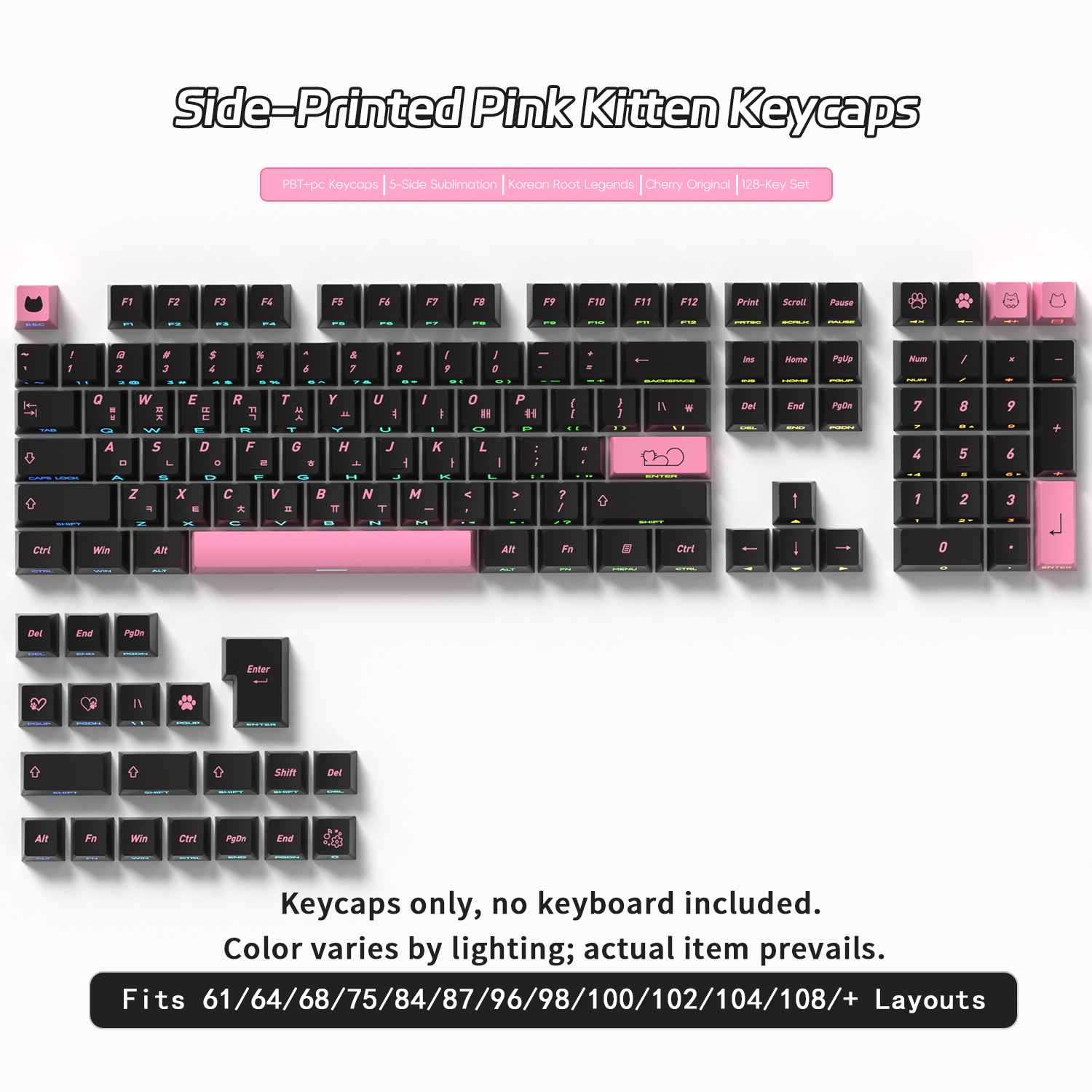 Cute Cat Side Printed Korean K – Gaming Keyboard Typewriter recenzja i cena