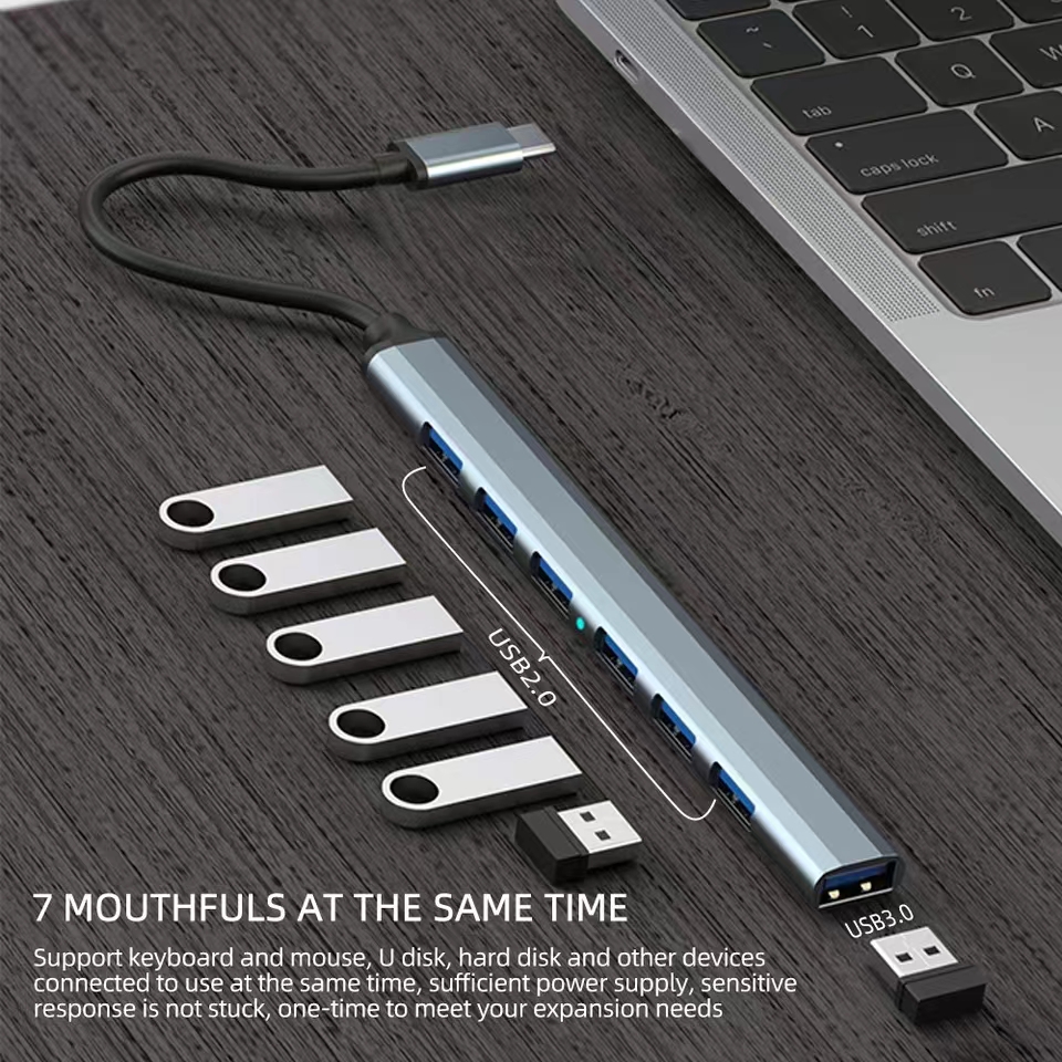 7 Ports USB 3.0 Type C HUB Exp – Gaming Keyboard Type C recenzja i cena