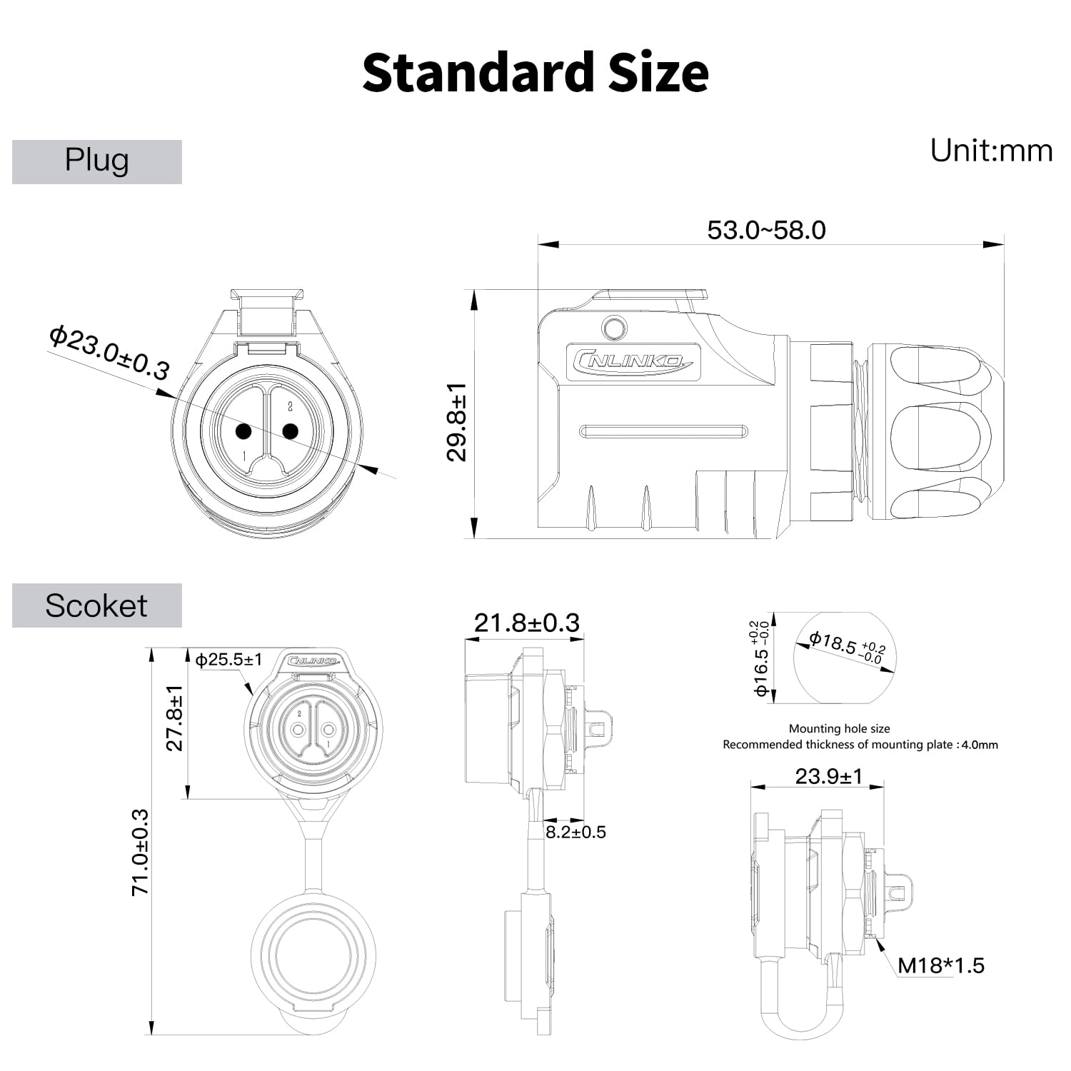CNLINKO LP-16 Circular Aviatio – Aviator Connector Kit recenzja i cena