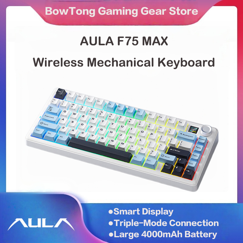 AULA F75 MAX 75% Tri-Mode Mech – Keyboard Gaming Mac recenzja i cena