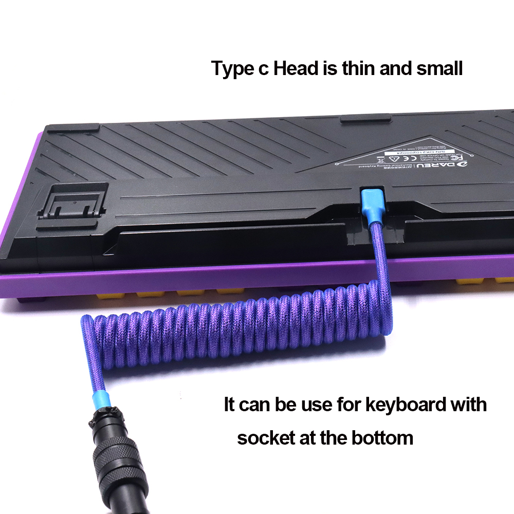 LANO Custom Paracord Coiled Me – Gaming Keyboard Type C recenzja i cena