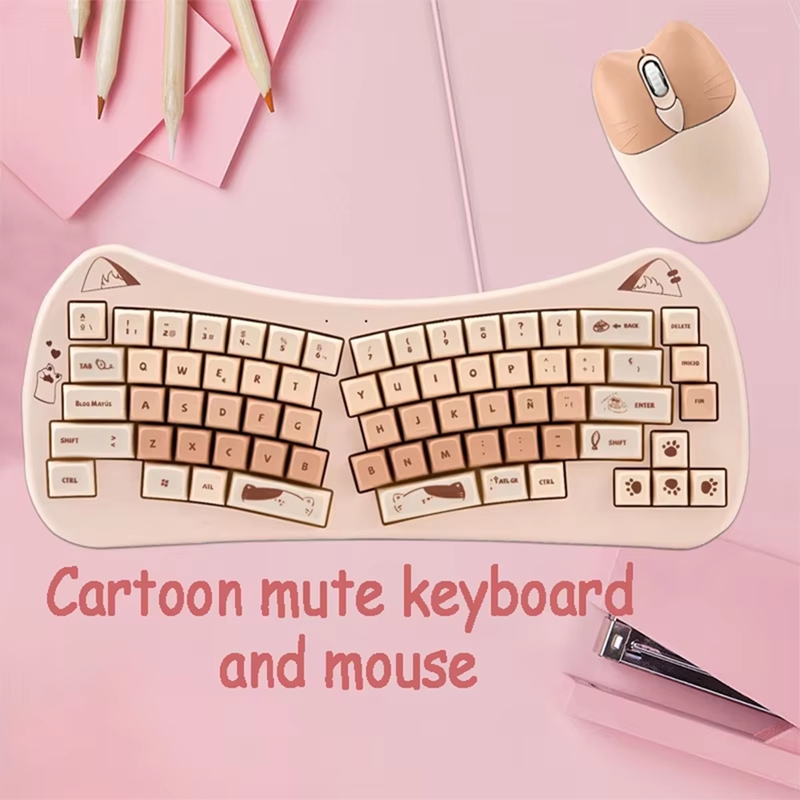 68 Key Cat Ear Mechanical Keyb – Gaming Keyboard Mouse Wireless recenzja i cena