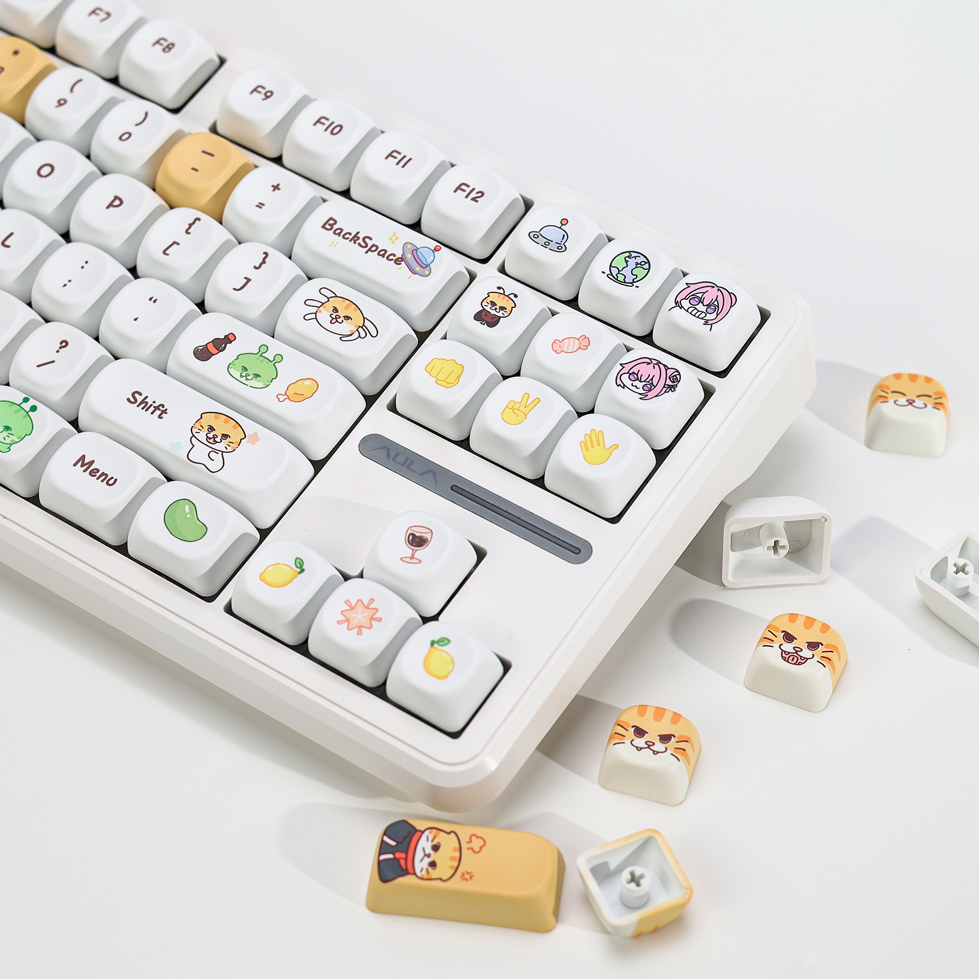 KBDiy Cute Bad Cat Theme Keyca – Gaming Keyboard Number Pad recenzja i cena