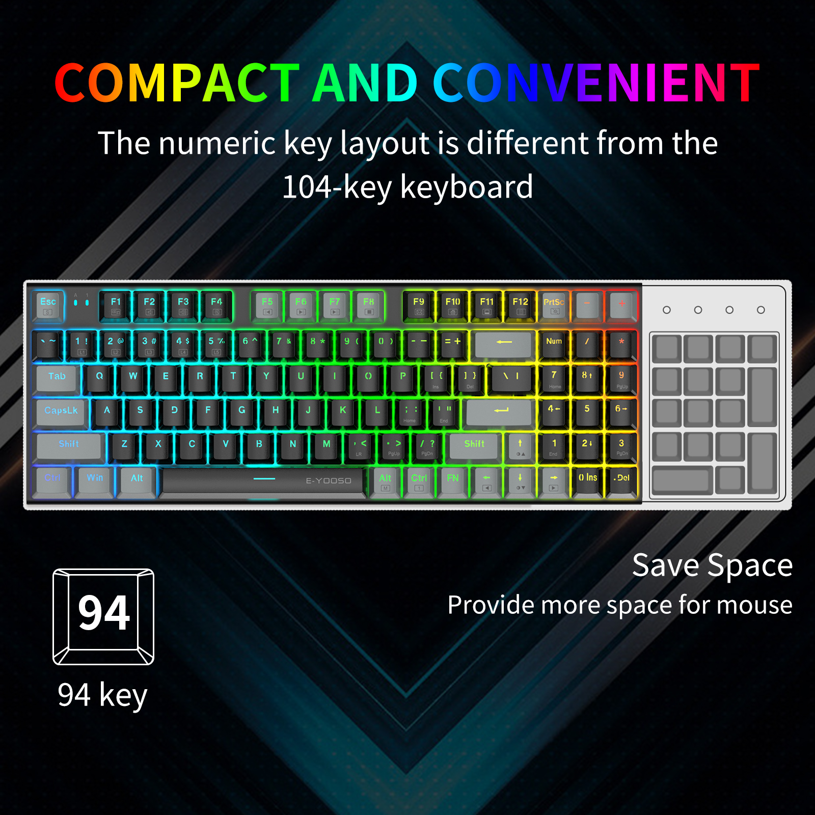 E-YOOSO Z-19 Mechanical Gaming – Gaming Keyboard E Yooso recenzja i cena