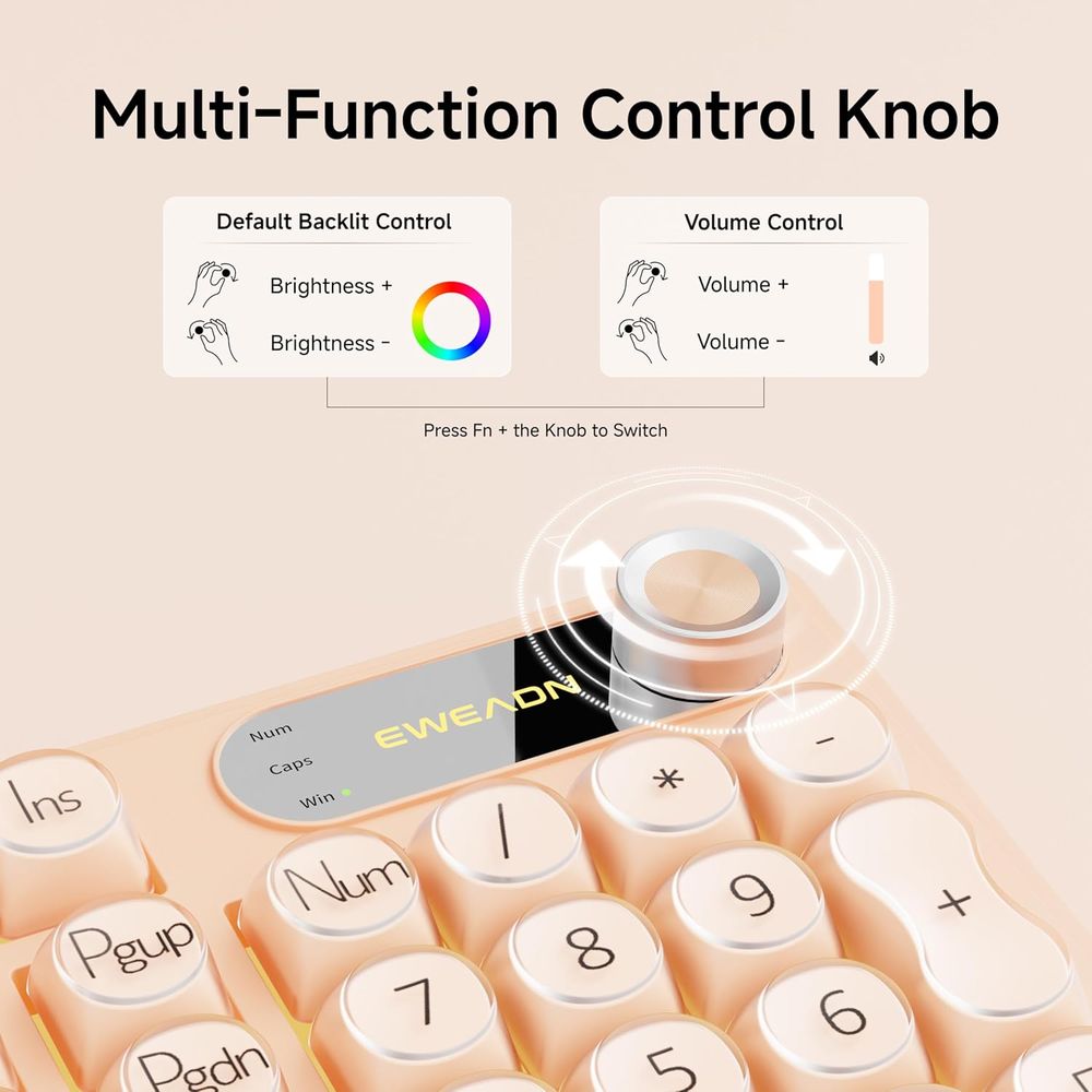 98-Key Creamy Gaming Keyboard  – Gaming Keyboard Number Pad recenzja i cena