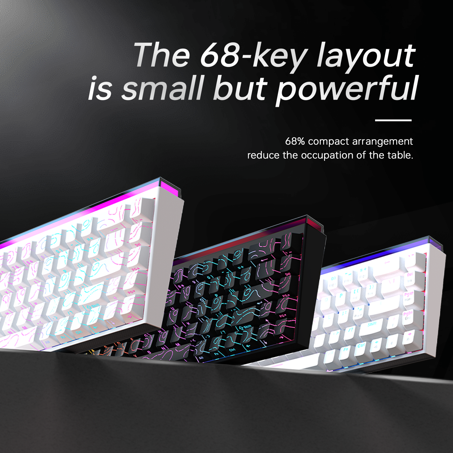 New Ajazz Nacodex Nk68 Mechani – Gaming Keyboard Blue Switches recenzja i cena