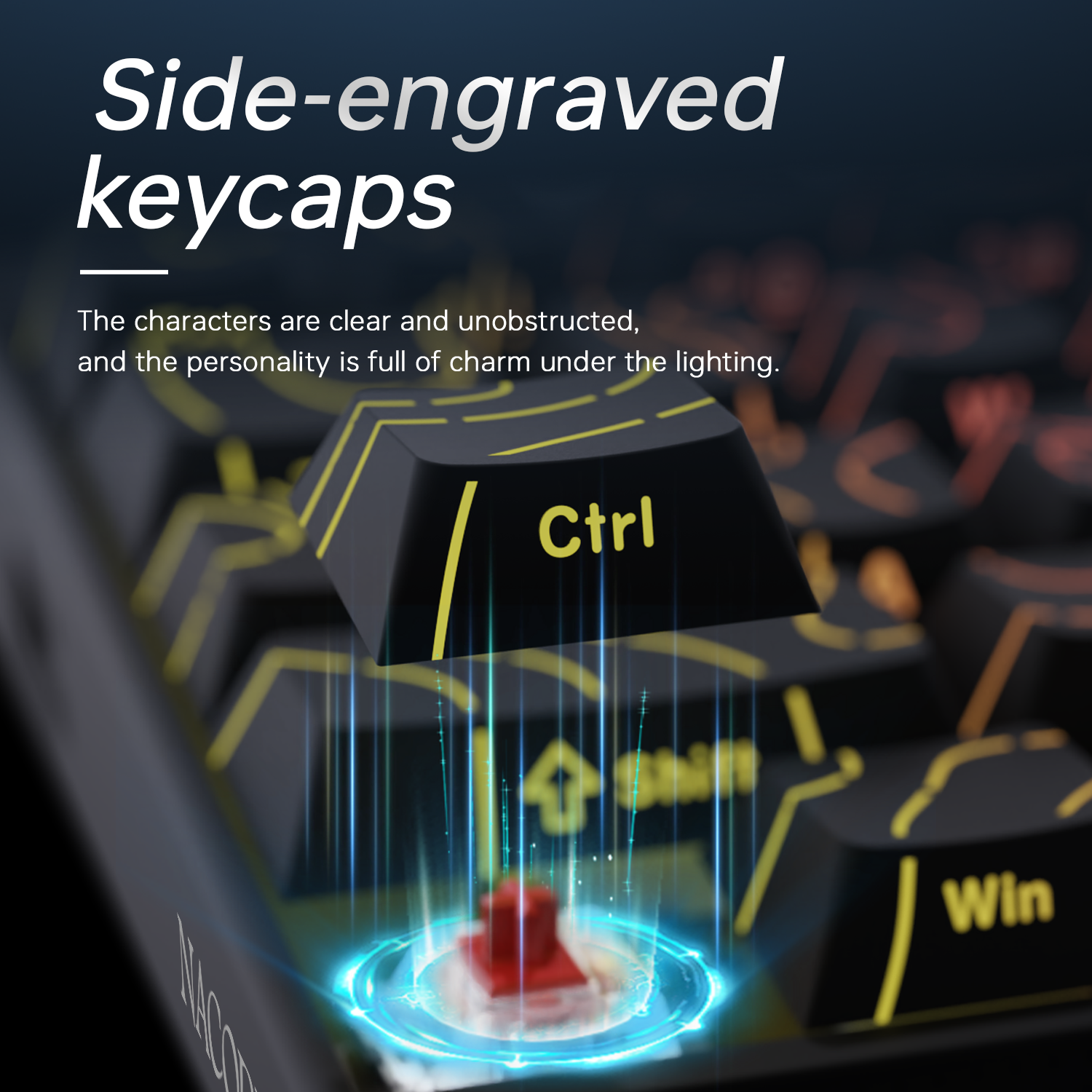 New Ajazz Nacodex Nk68 Mechani – Gaming Keyboard Blue Switches recenzja i cena