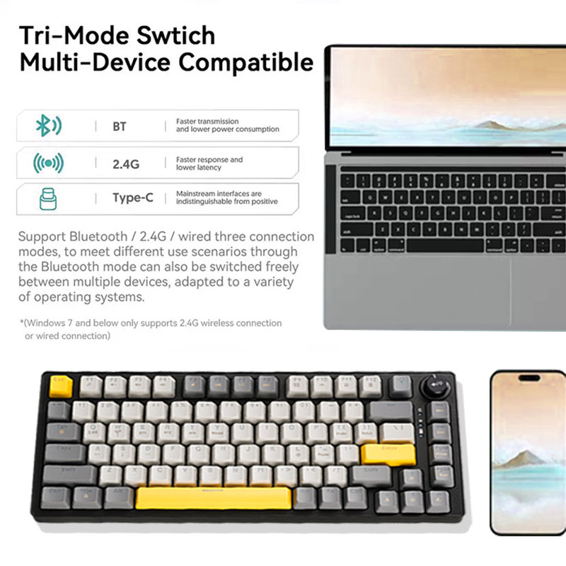 Gianteeth Shark Low Price Cust – Gaming Keyboard Mechanical Wireless recenzja i cena