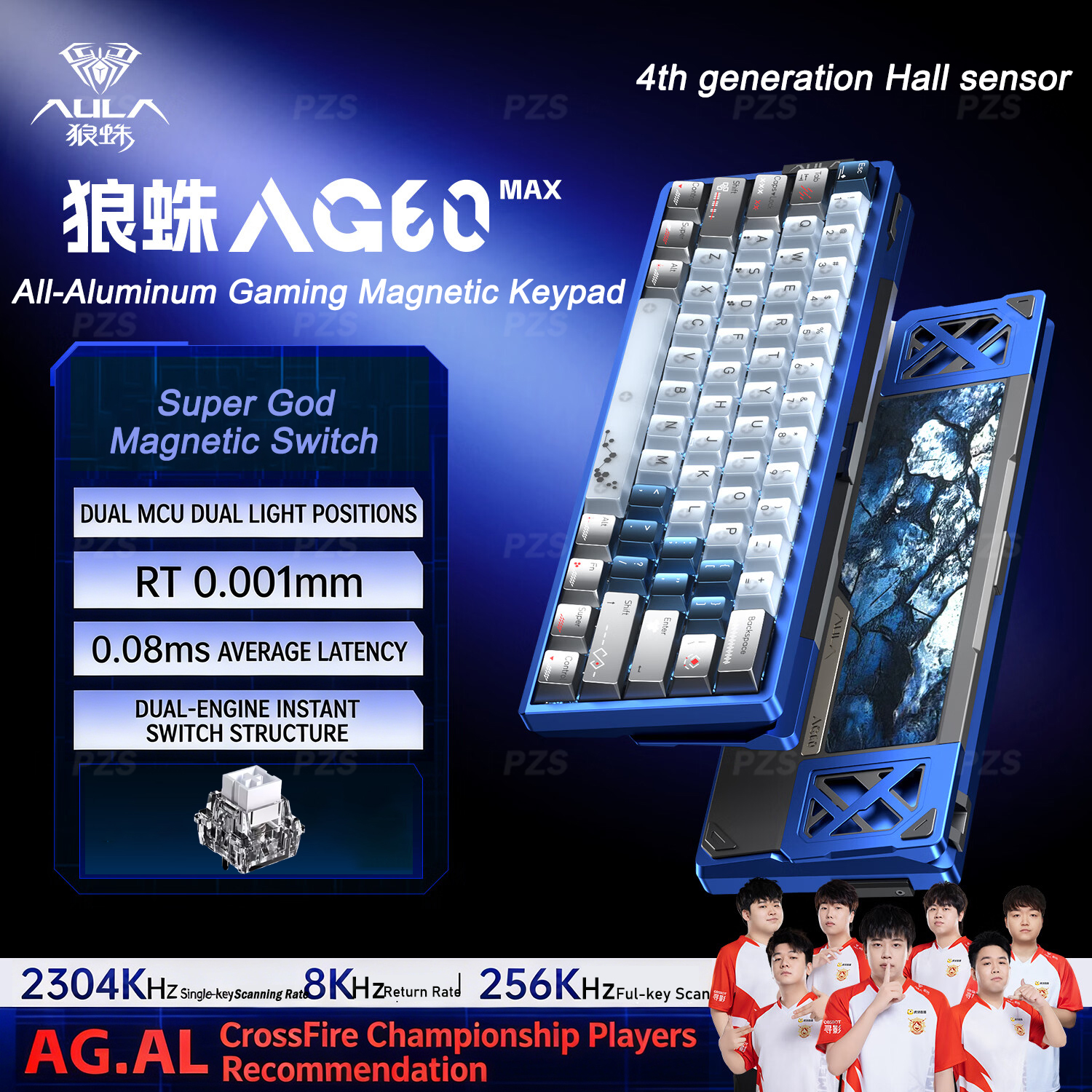 AULA AG60 Pro MAX Wired Mechan – Gaming Keyboard Hall Effect Switches recenzja i cena