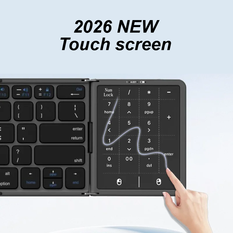 New Three-Fold Folding Bluetoo – Gaming Keyboard Non Mechanical recenzja i cena