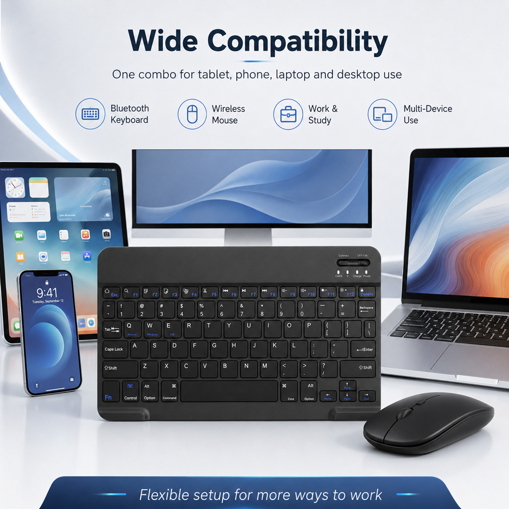 Bluetooth Wireless Keyboard Fo – Gaming Keyboard Mouse Wireless recenzja i cena