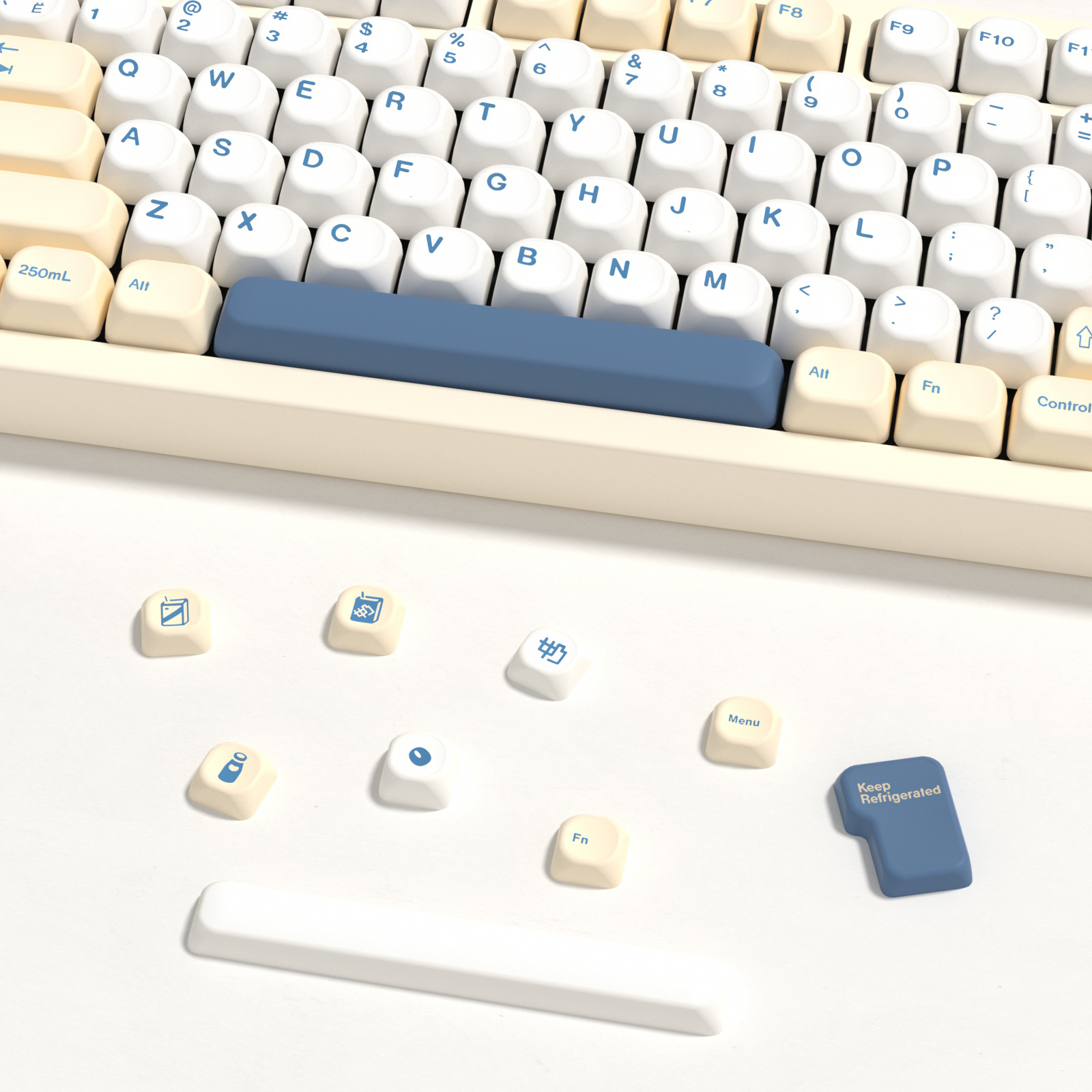 KBDiy GMK Soymilk Keycaps Retr – Gaming Keyboard Number Pad recenzja i cena