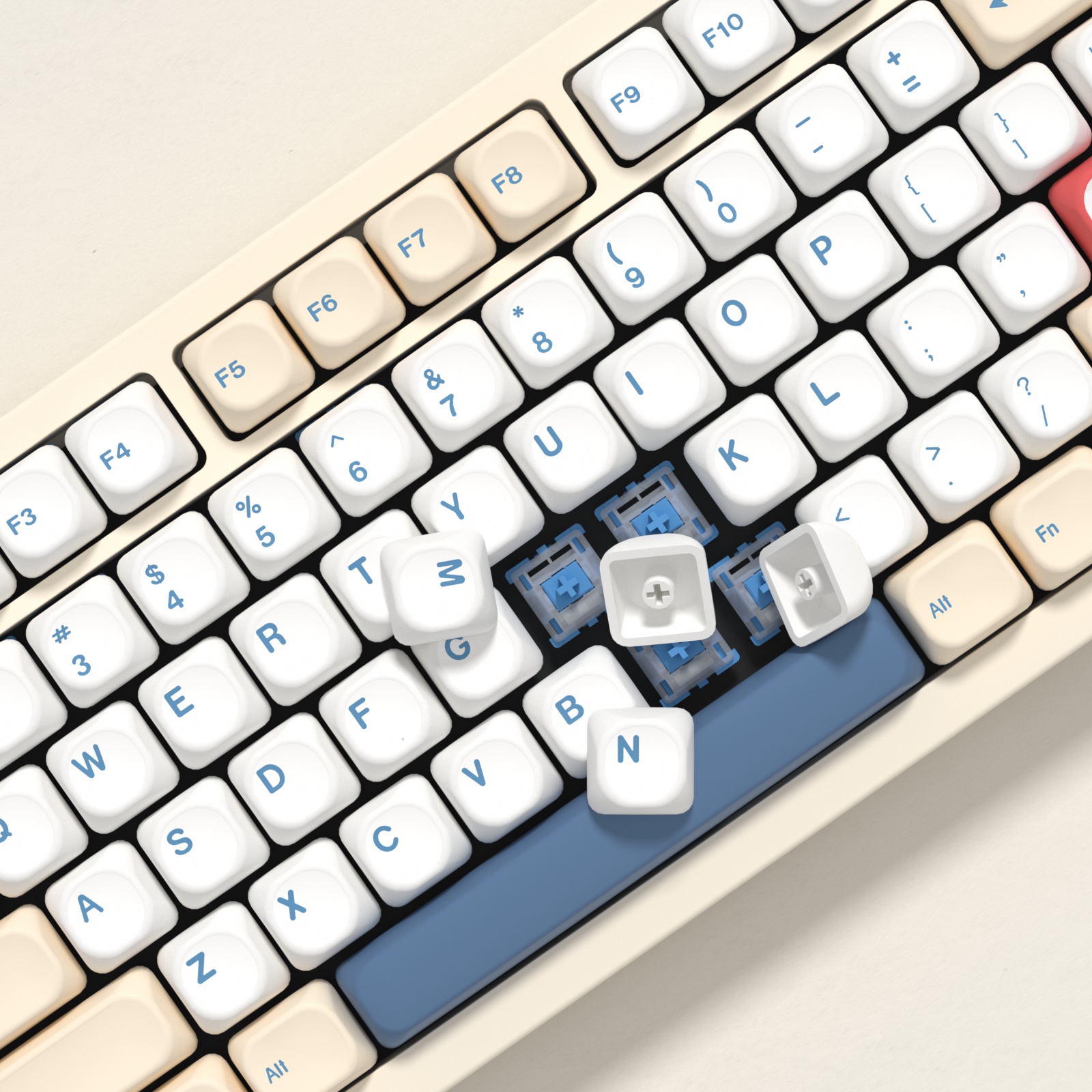 KBDiy GMK Soymilk Keycaps Retr – Gaming Keyboard Number Pad recenzja i cena