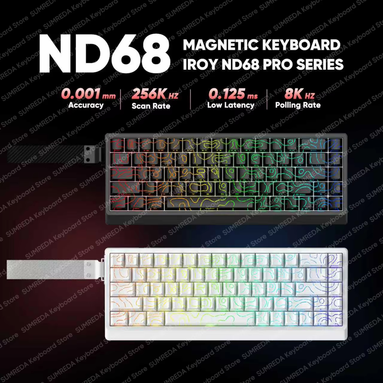 IROK ND68 Pro Gaming Mechanica – Gaming Keyboard Hall Effect Switches recenzja i cena