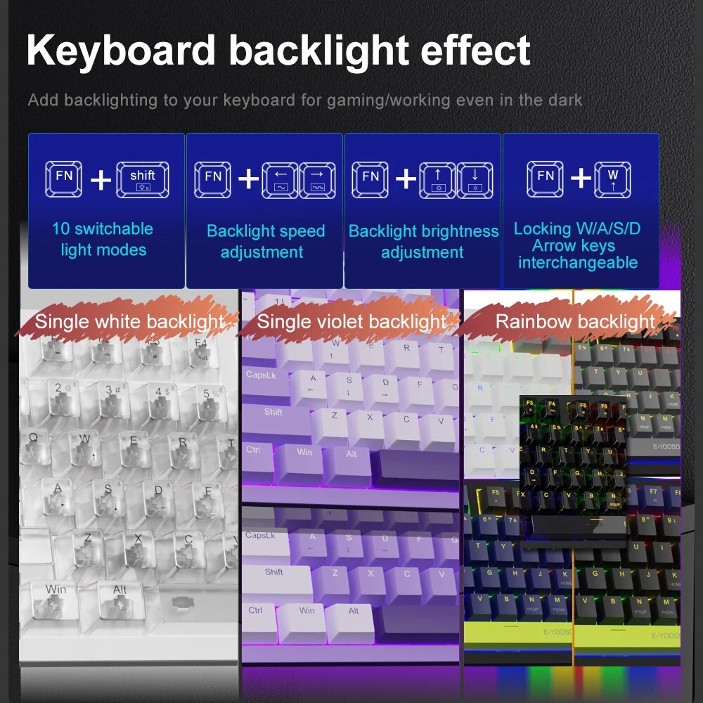 E-YOOSO Z94 USB Mechanical Gam – Gaming Keyboard Budget recenzja i cena