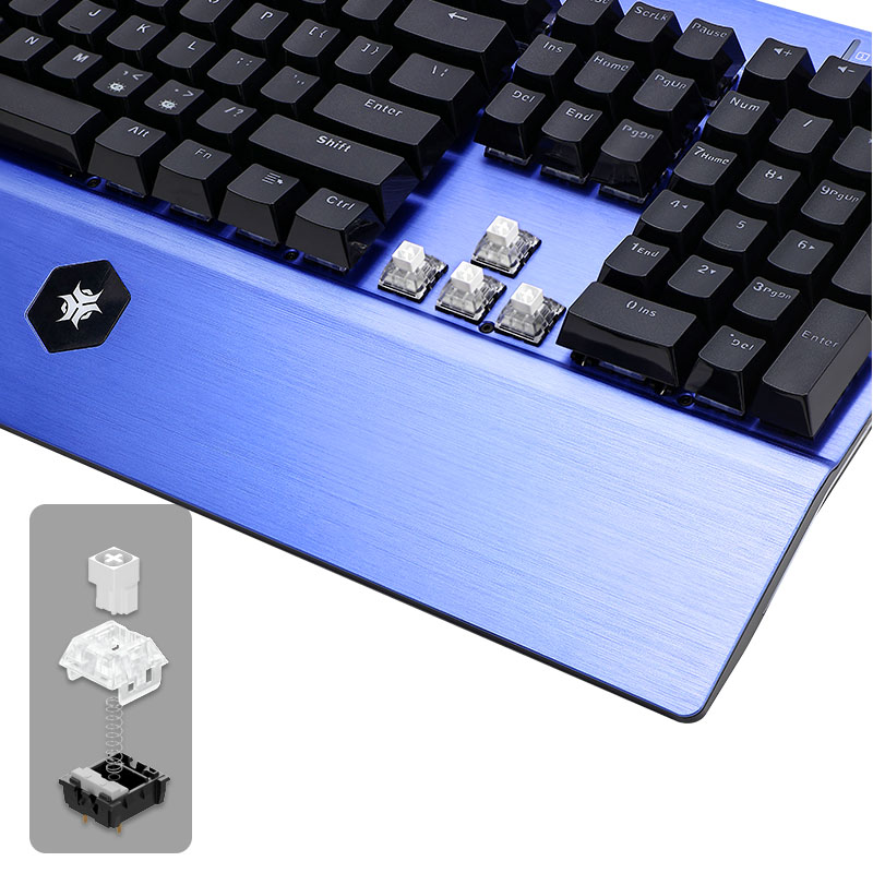 HEXGEARS GK739 Hot Swappable d – Gaming Keyboard Blue Switches recenzja i cena