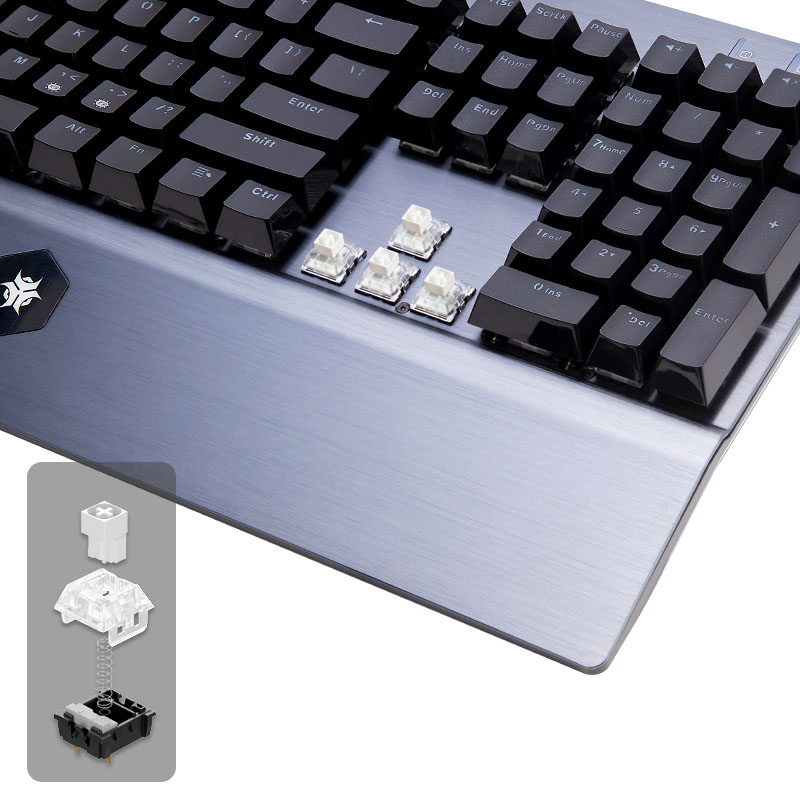 HEXGEARS GK739 Hot Swappable d – Gaming Keyboard Blue Switches recenzja i cena