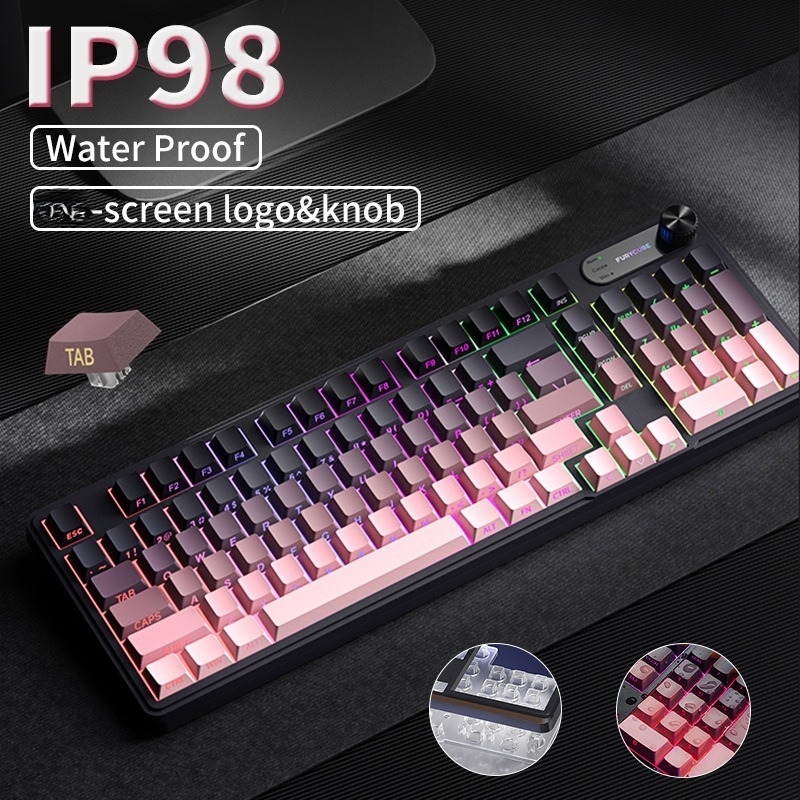 RGB IP98 teclado low profille  – Gaming Keyboard Ip98 recenzja i cena