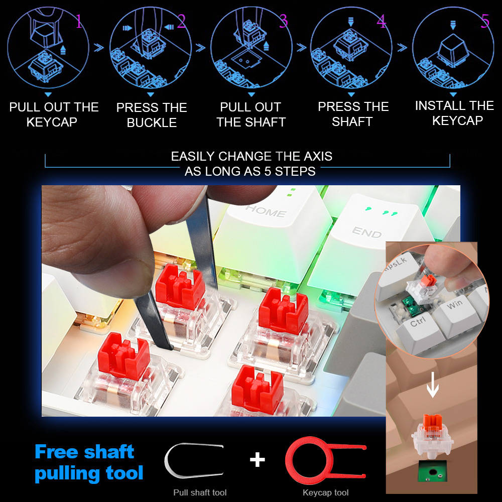 E-YOOSO Z11 RGB USB 60% Mini M – Gaming Keyboard E Yooso recenzja i cena
