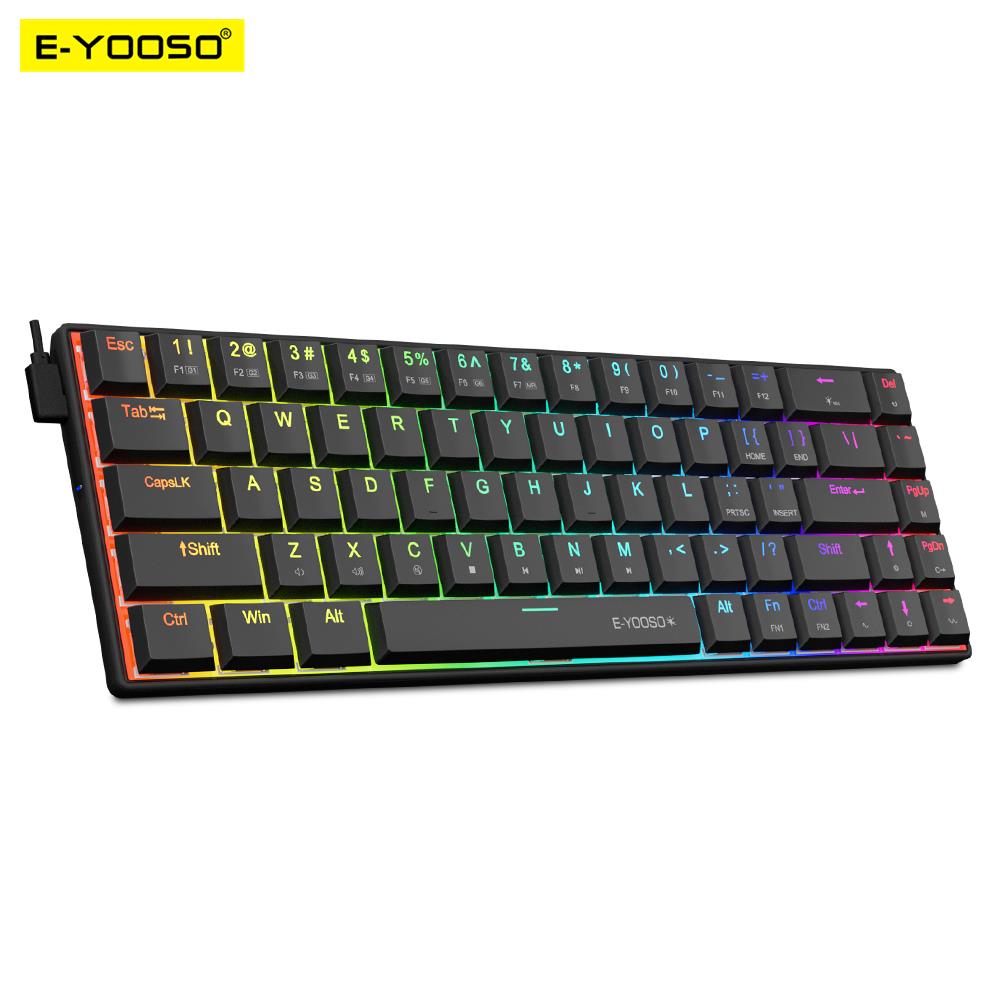 E-YOOSO A68 RGB Mini Slim USB  – Gaming Keyboard E Yooso recenzja i cena