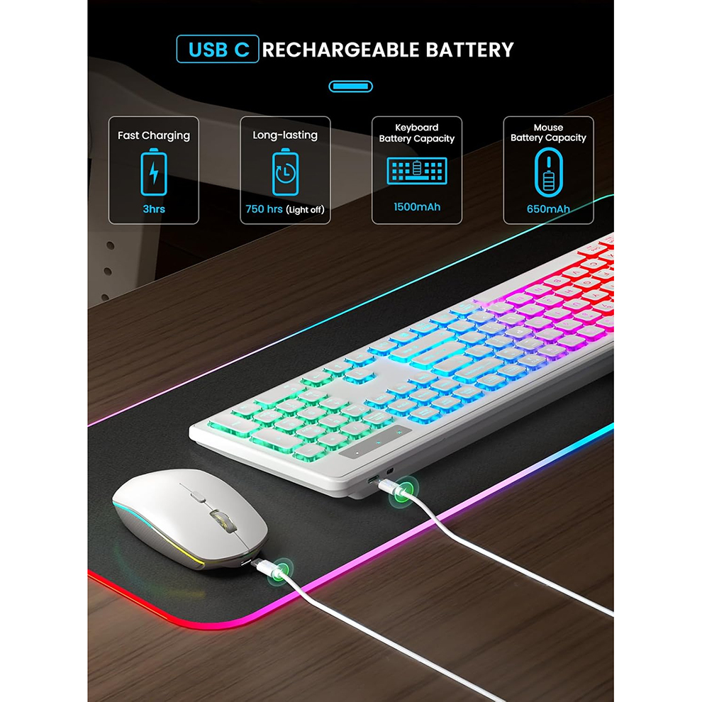 Backlit Wireless Keyboard and  – Gaming Keyboard And Mouse Wireless recenzja i cena