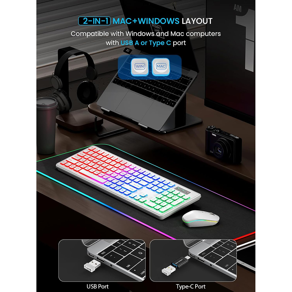Backlit Wireless Keyboard and  – Gaming Keyboard And Mouse Wireless recenzja i cena
