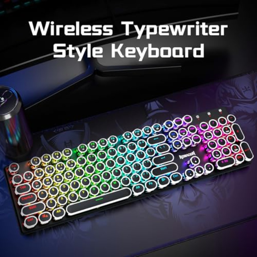 K710 Wireless Typewriter Style – Gaming Keyboard Blue Switches recenzja i cena
