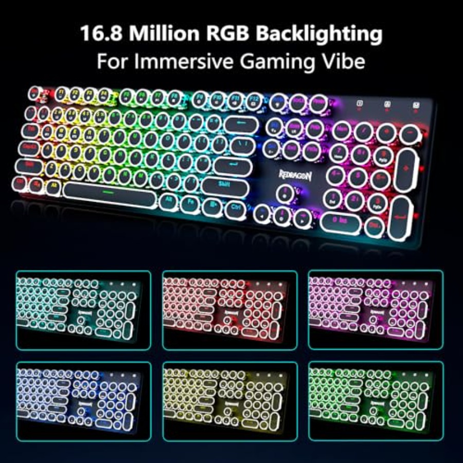 K710 Wireless Typewriter Style – Gaming Keyboard Blue Switches recenzja i cena