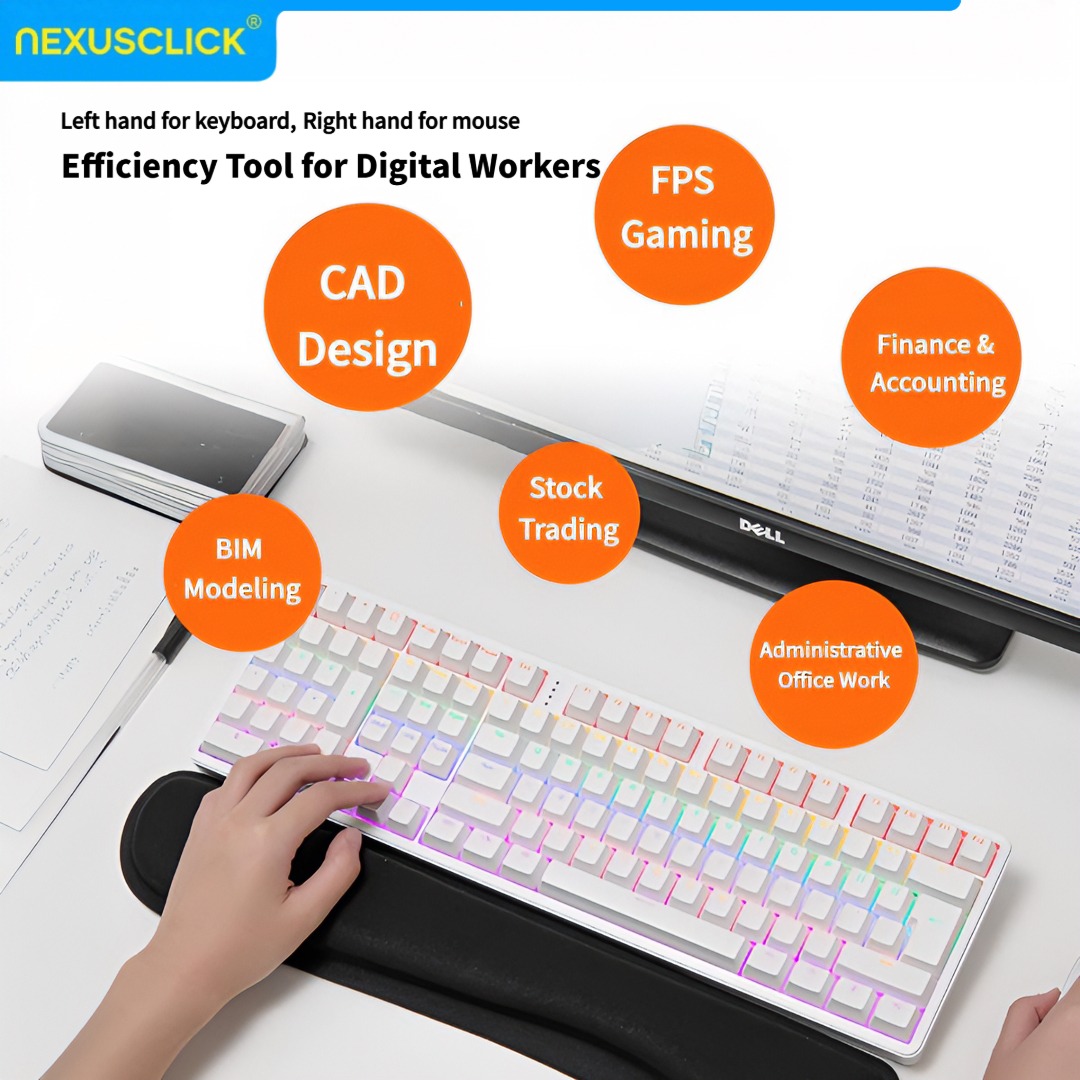 NexusClick Ergonomic Left Hand – Gaming Keyboard Number Pad recenzja i cena