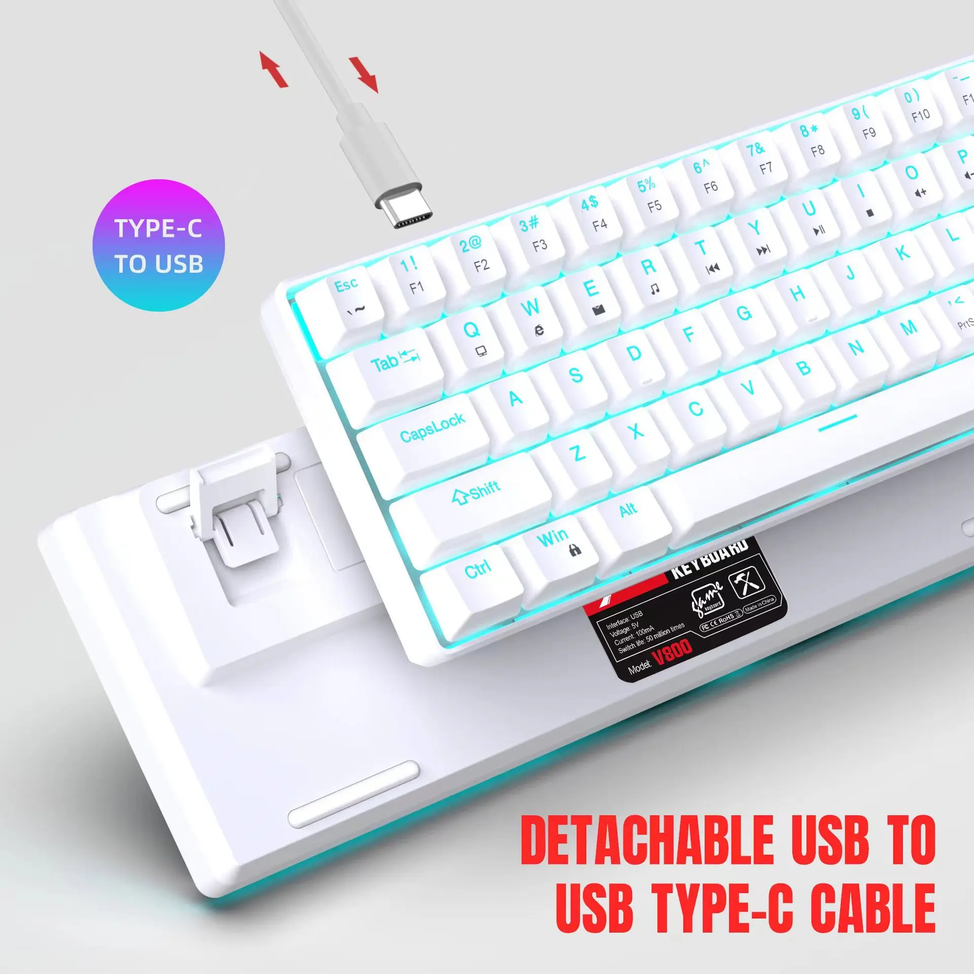 Mechanical keyboard gaming 60% – Gaming Keyboard Budget recenzja i cena