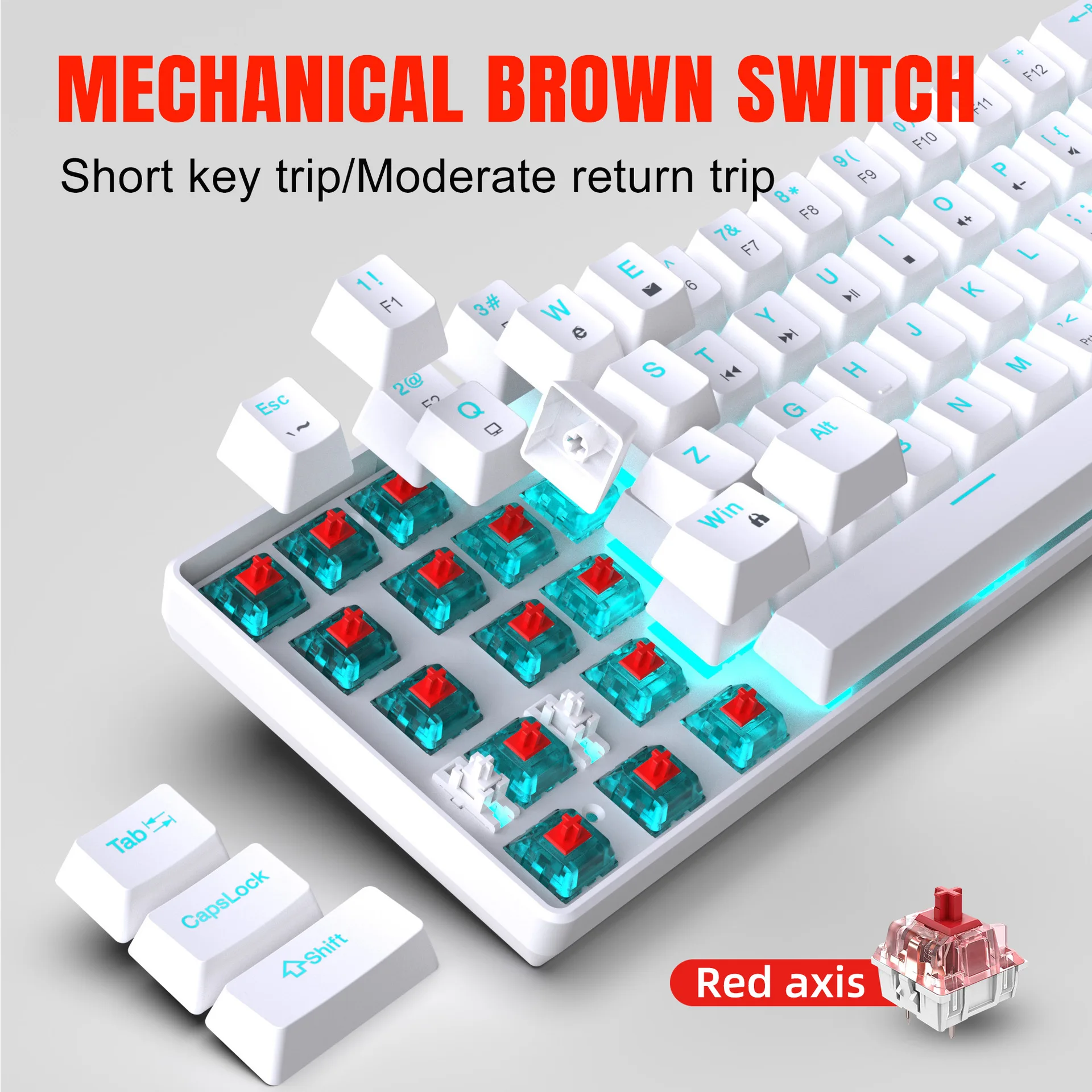 Mechanical keyboard gaming 60% – Gaming Keyboard Budget recenzja i cena